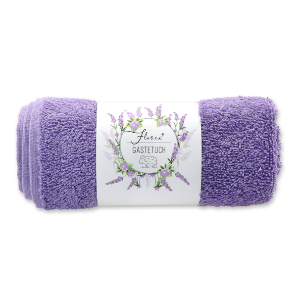 Guest towel 30x50cm light purple 'Einzigartige Augenblicke' 