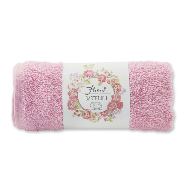 Guest towel 30x50cm light pink 'Einzigartige Augenblicke' 