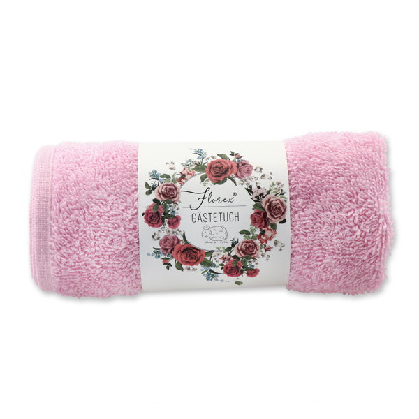 Guest towel 30x50cm light pink 'Einzigartige Augenblicke' 