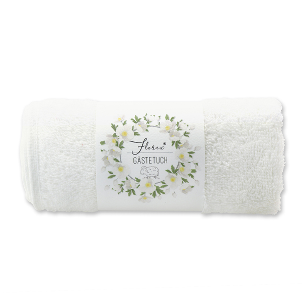 Guest towel 30x50cm white 'Einzigartige Augenblicke' 