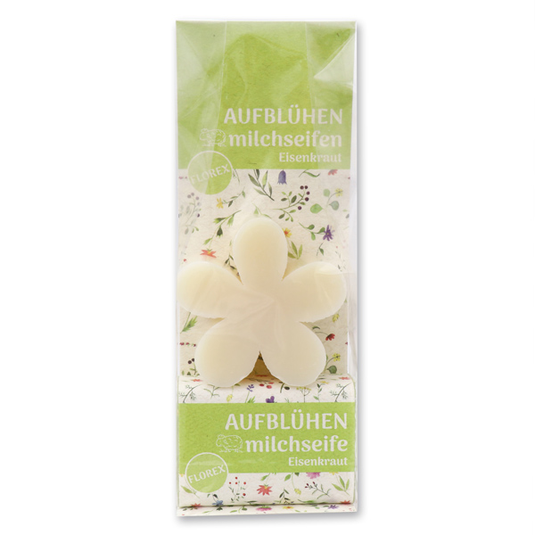 Sheep milk soap set in a cellophane bag "Aufblühen", Classic/Verbena 