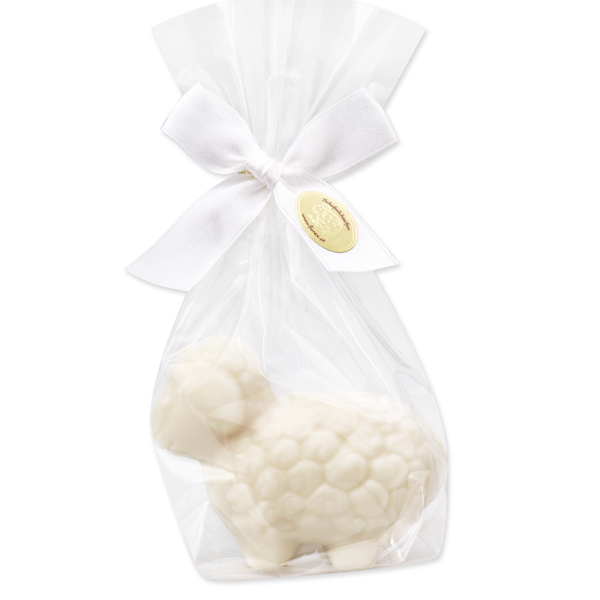 Sheep milk soap sheep Lina 75g, in a cellophane, Christmas rose white 