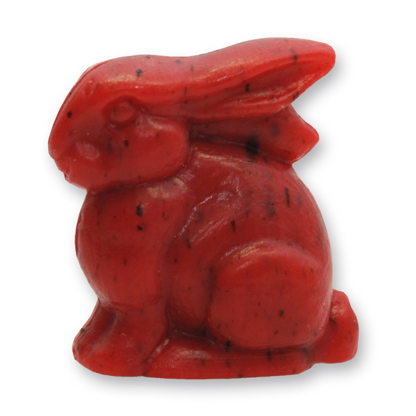 Sheep milk soap rabbit 40g, Rose with petals 