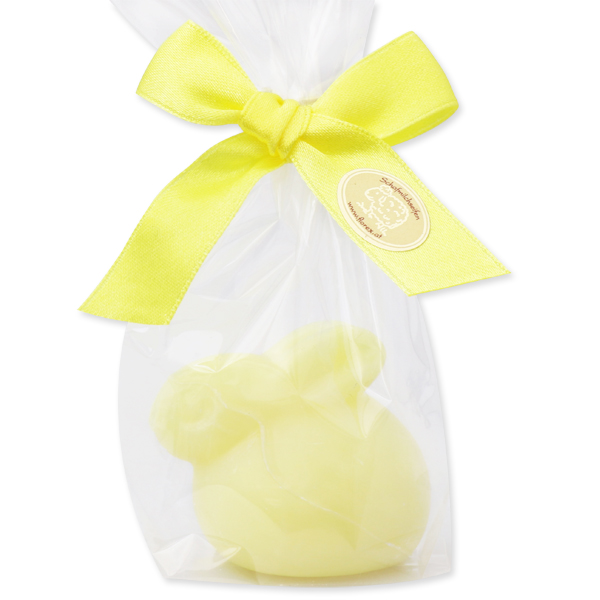 Schafmilchseife Hase liegend 40g, in Cello, Grapefruit 