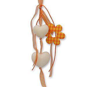 Sheep milk soap heart chubby 30g/60g hanging, decorated with a cornflower, Classic 