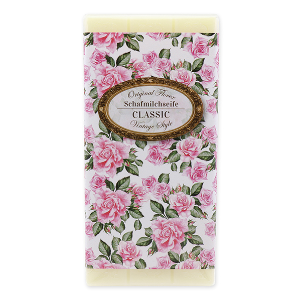 Schafmilchseife Tafel 100g "Vintage-Motiv 193", Classic 