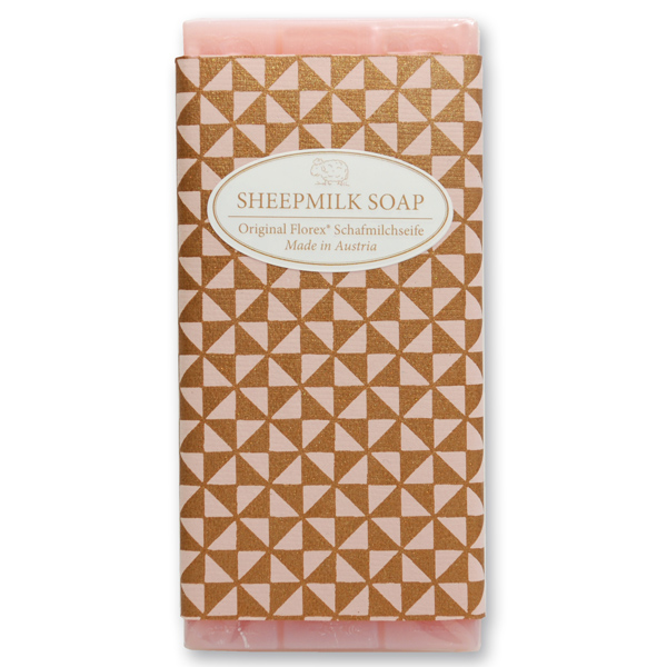 Sheep milk soap bar 100g "Rosé Gold Edition", Peony 