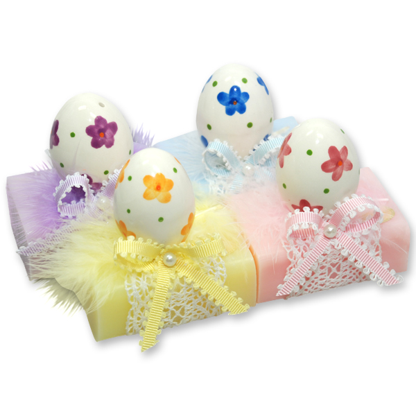 Sheep milk soap 100g decorated with an easter egg, sorted 