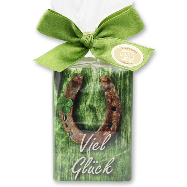 Sheep milk soap 100g in a cellophane bag "Viel Glück", Olive Oil 