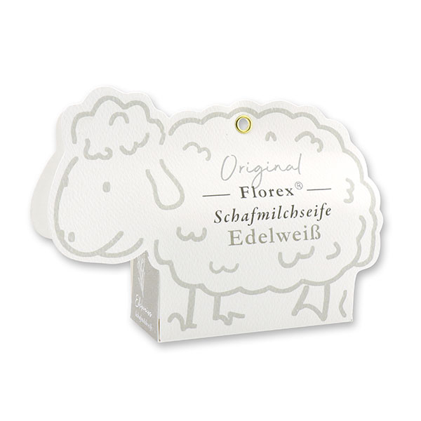Sheep milk soap 100g, in a sheep paper box, Edelweiss 
