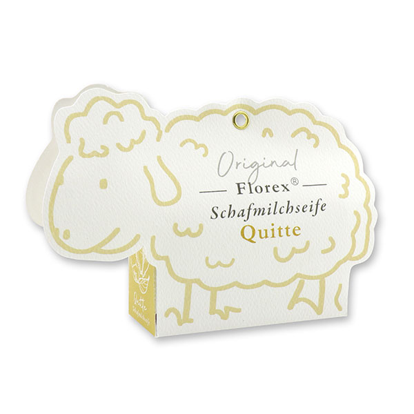 Sheep milk soap 100g, in a sheep paper box, Quince 