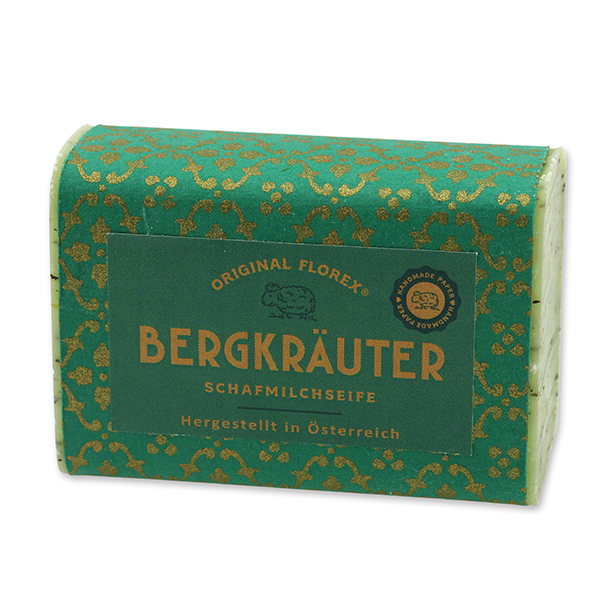 Sheep milk soap 100g "Handmade Paper", Mountain herbs 