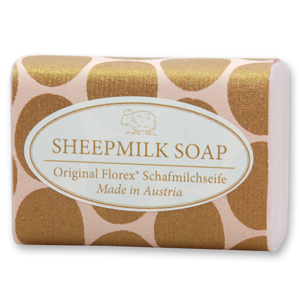 Schafmilchseife eckig 100g "Rosé Gold Edition", Jasmin 