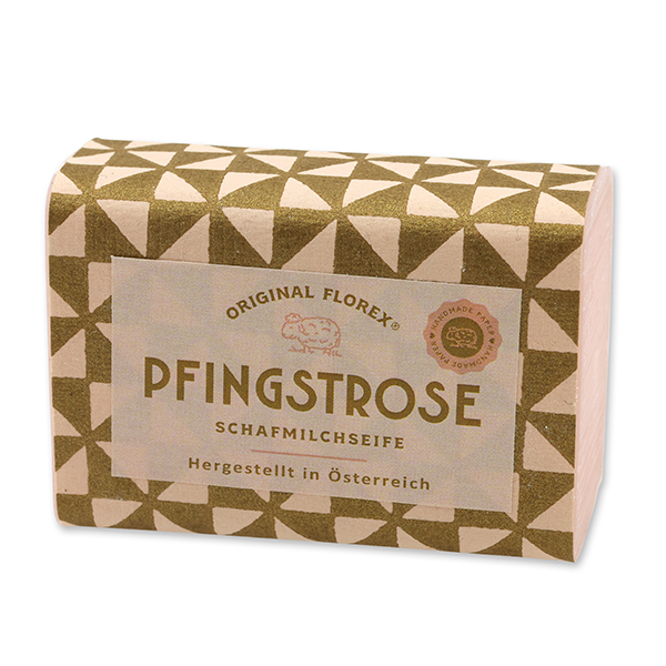Sheep milk soap 100g "Rosé Gold Edition", Peony 