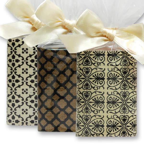 Sheep milk soap 100g in a cellophane bag "Black Edition", sorted 
