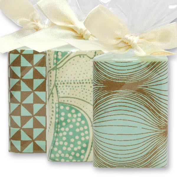 Sheep milk soap 100g in a cellophane bag "Turquoise Edition", sorted 