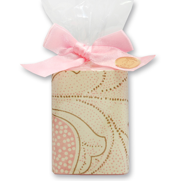 Schafmilchseife eckig 100g in Cello "Pink Edition", Jasmin 