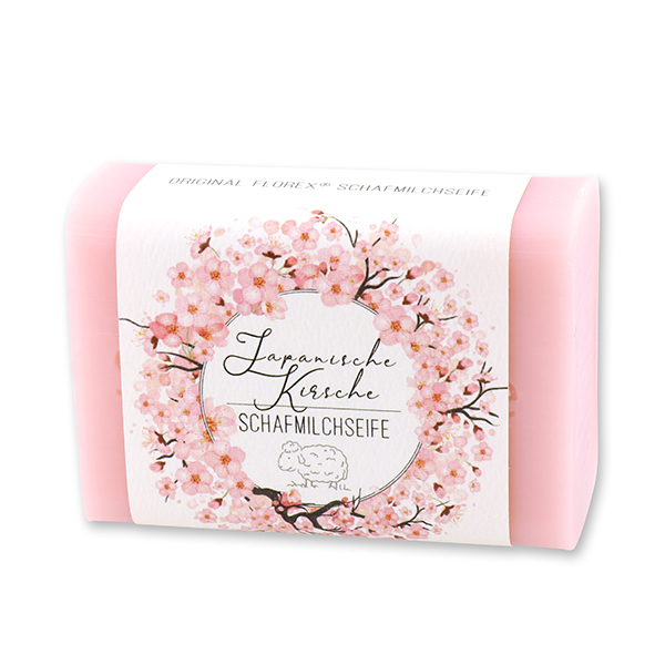 Sheep milk soap 100g 'Einzigartige Augenblicke', Cherry blossom 
