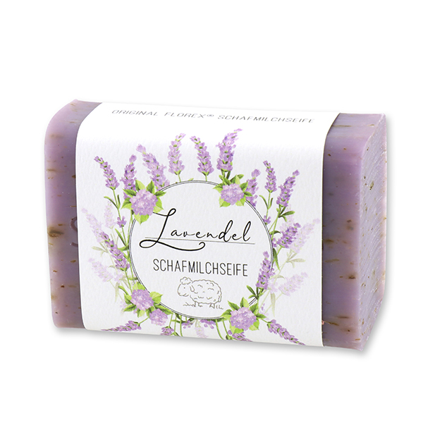 Schafmilchseife eckig 100g 'Einzigartige Augenblicke', Lavendel 