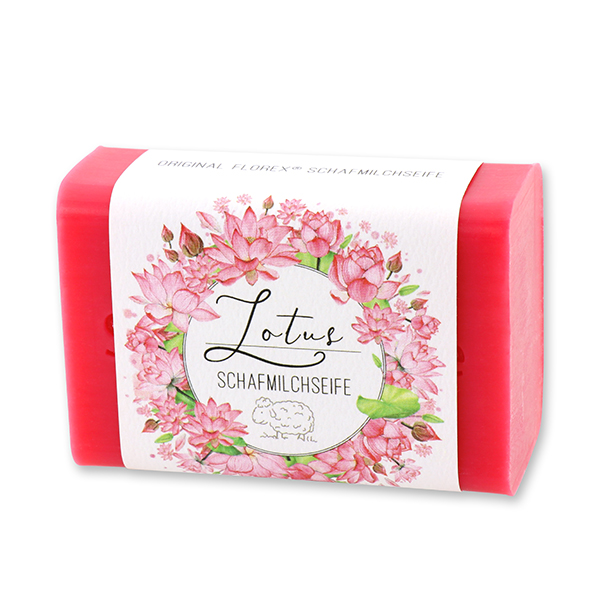 Schafmilchseife eckig 100g 'Einzigartige Augenblicke', Lotus 