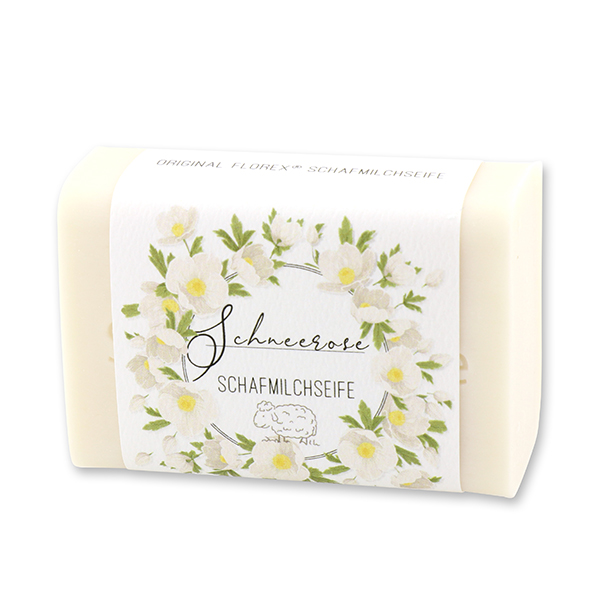Sheep milk soap 100g 'Einzigartige Augenblicke', Christmas rose 
