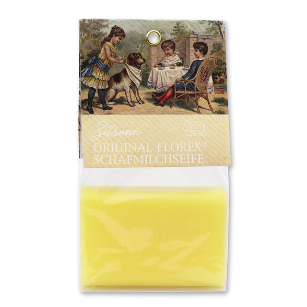 Sheep milk soap 100g in a cellophane bag, Lemon 