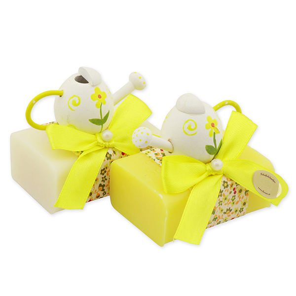 Sheep milk soap 100g, decorated with a watering can, Classic/grapfefruit 