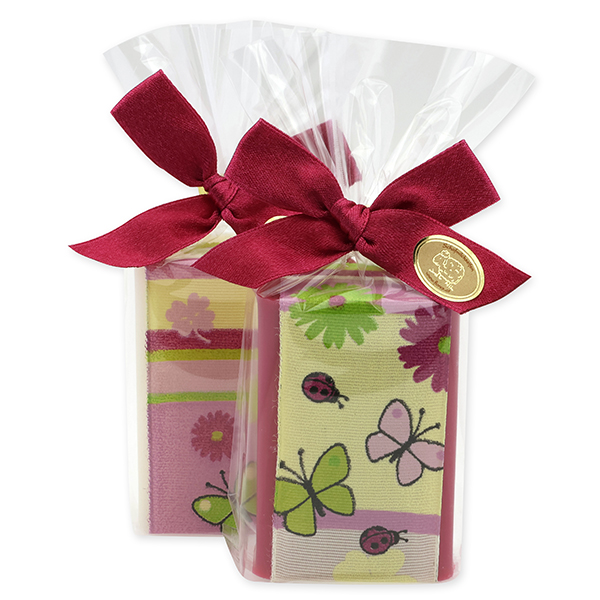 Sheep milk soap 100g, decorated with a chicken/rooster in a cellophane, classic/mallow 