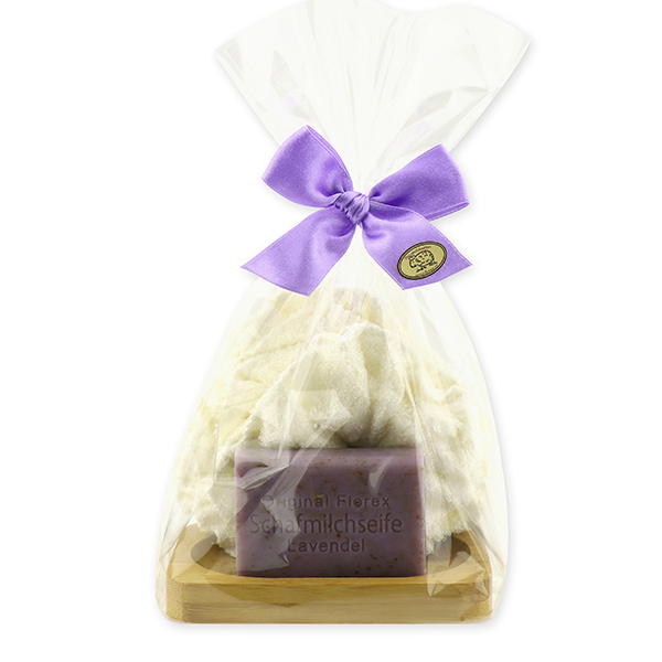 Soap set 3 pieces in a cellophane bag, Lavender 