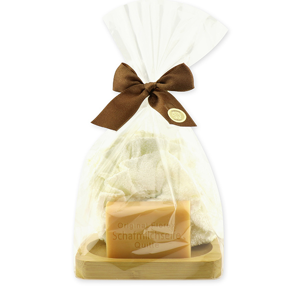 Soap set 3 pieces in a cellophane bag, Quince 