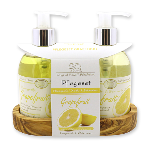 Pflegeset Flüssigseife 250ml & Dusch- und Schaumbad 250ml, Grapefruit 