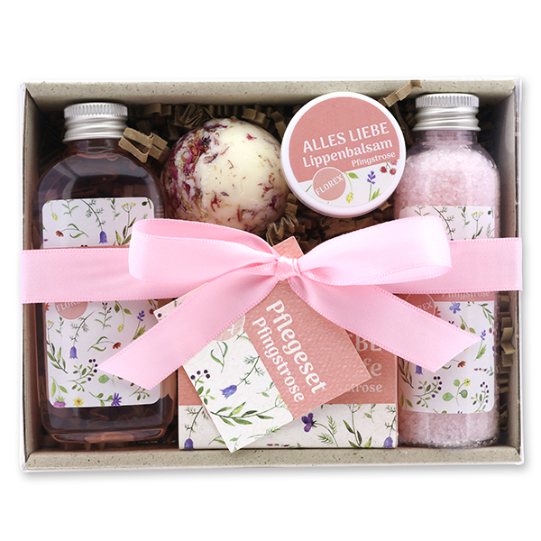 Geschenkset 5-teilig "Alles Liebe", Pfingstrose 