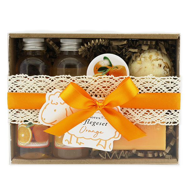 Geschenkset 5-teilig, Orange 