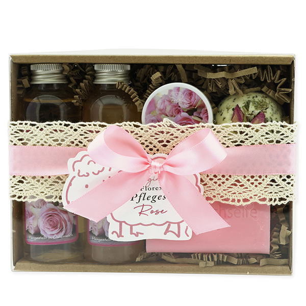 Geschenkset 5-teilig, Rose Diana 