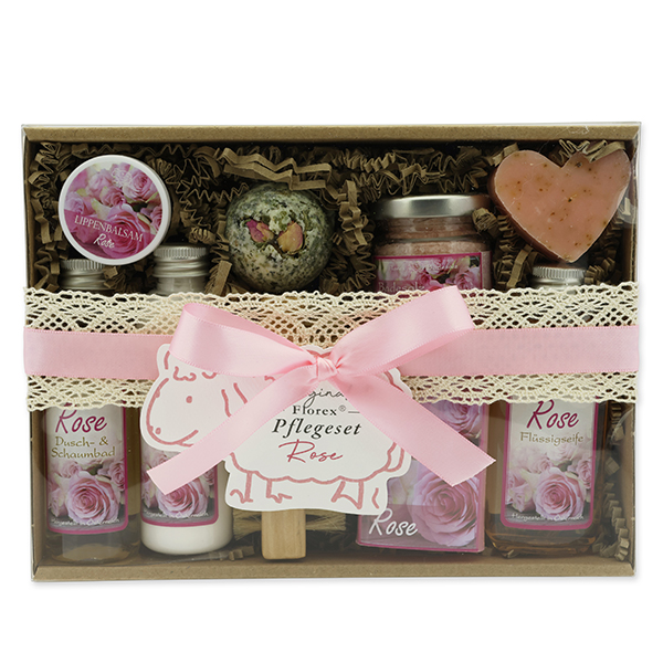Geschenkset 9-teilig, Rose Diana 