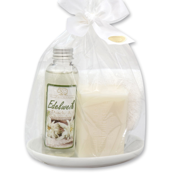 Care set 4 pieces in a cellophane bag, Edelweiss 