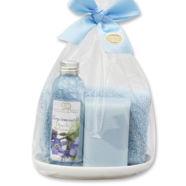 Care set 4 pieces in a cellophane bag, Forget-me-not 