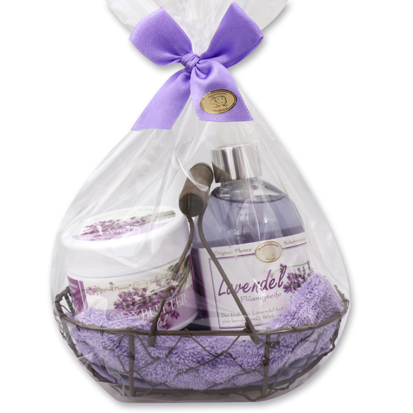 Drahtkorbset, Lavendel 