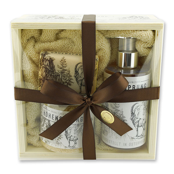 Holzboxset groß 5-teilig "Höhensprung", Zirbe 
