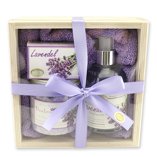 Wooden box set big 5 pieces, Lavender 