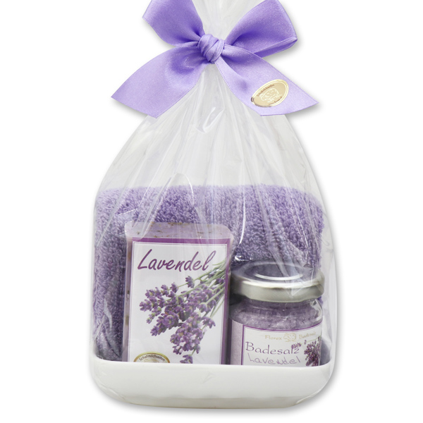 Care set 4 pieces in a cellophane bag, Lavender 