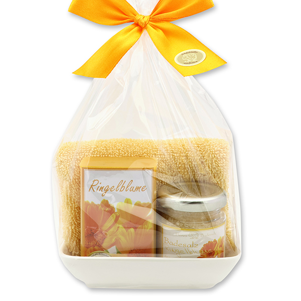 Care set 4 pieces in a cellophane bag, Marigold 