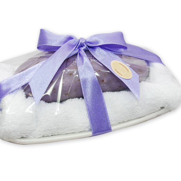 Soap set 3 pieces in a cellophane bag, Lavender 