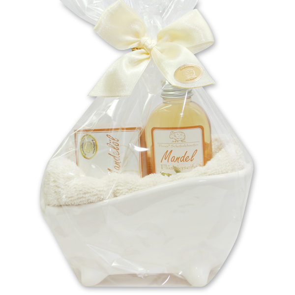 Wellness Set 4-teilig in Cello, Mandel 