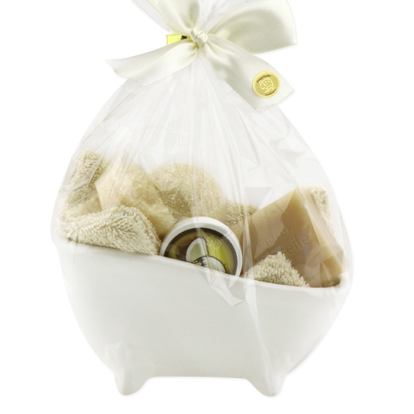 Wellness Set 6-teilig in Cello, Kokos 