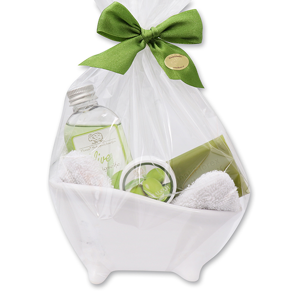 Wellness set 5 pieces in a cellophane bag, Olive 