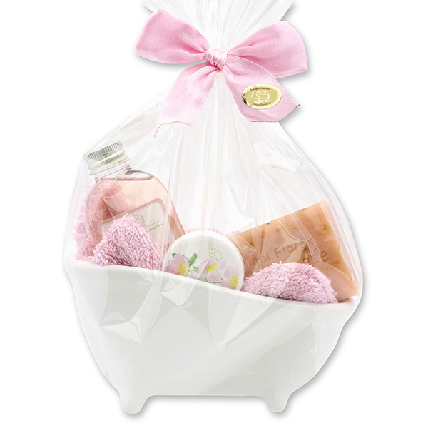 Wellness set 5 pieces in a cellophane bag, Wild rose 