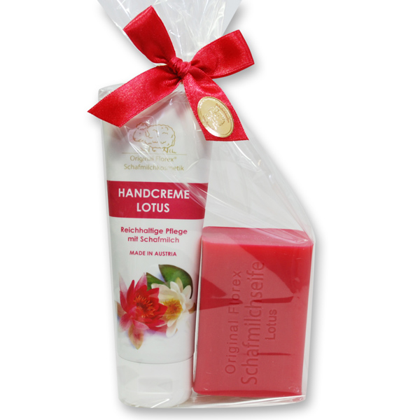 Care set 2 pieces in a cellophane bag, Lotus 