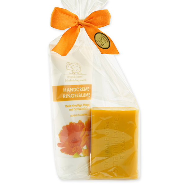 Care set 2 pieces in a cellophane bag, Marigold 