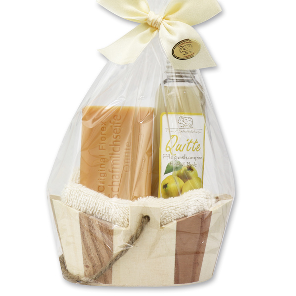 Care set 4 pieces in a cellophane bag, Quince 